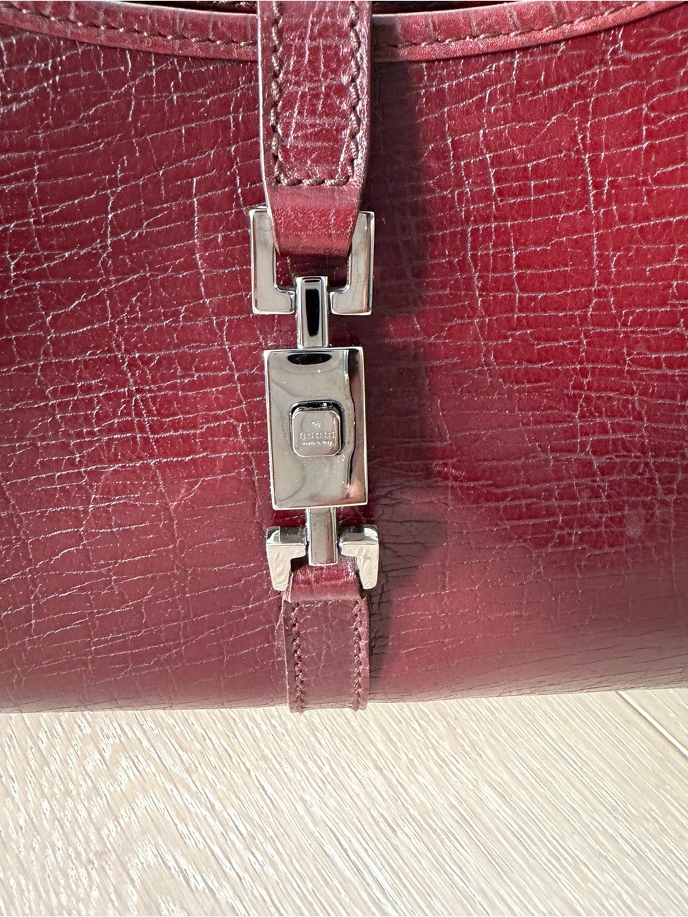 Gucci Jackie Bardot Mini Bag - excellent condition. Burgundy/Bordeaux/Brown - Picture 10 of 16
